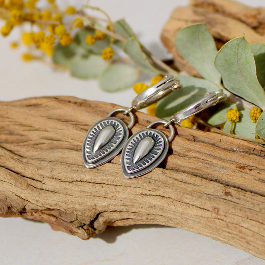 Southwest Mini Hoop Earrings: Made to Order from Sterling Silver