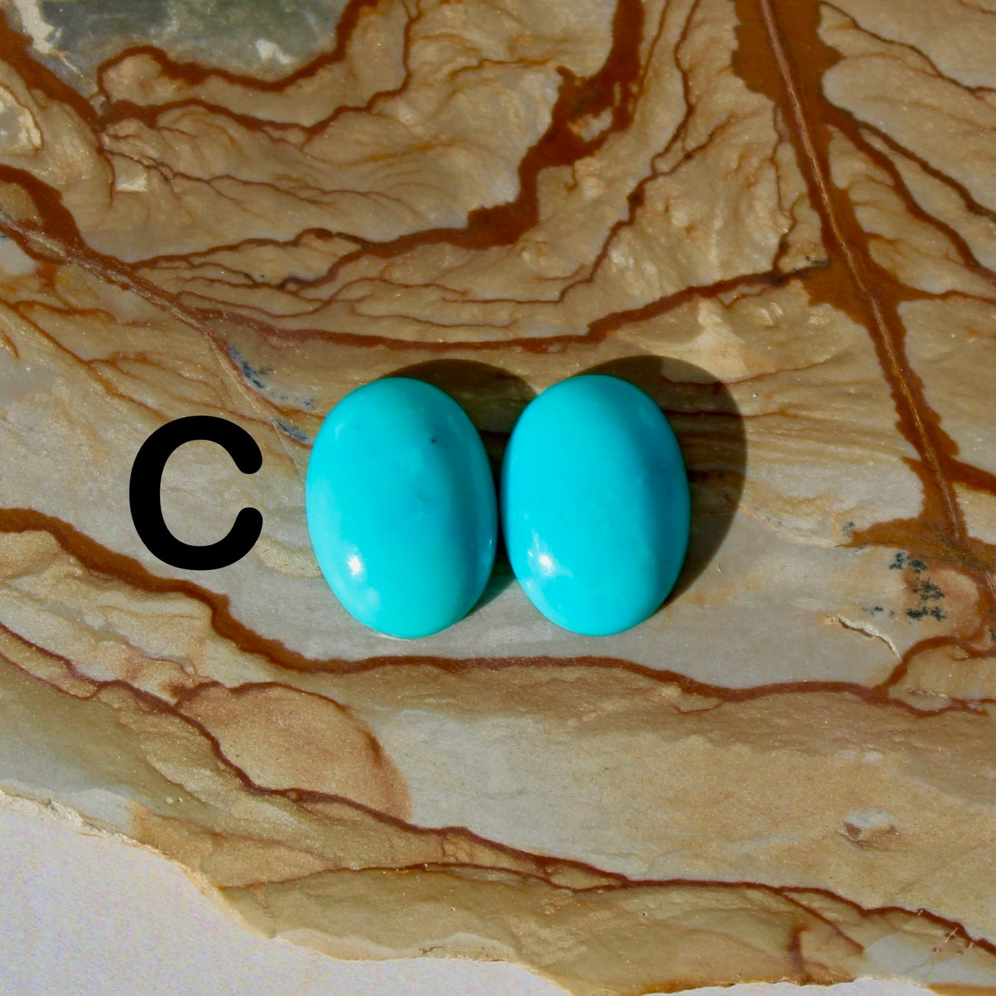  Desert Dreamer Earrings - Made to Order Earrings, Kingman Turquoise, Pair C