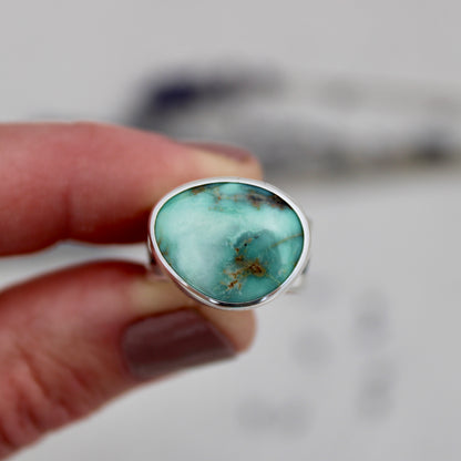 New Lander Variscite Ring (size 7)- Sterling Silver & Variscite